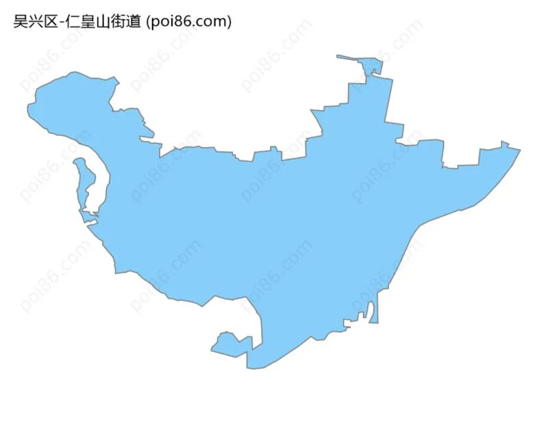 仁皇山街道边界地图