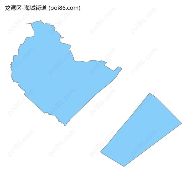 海城街道边界地图