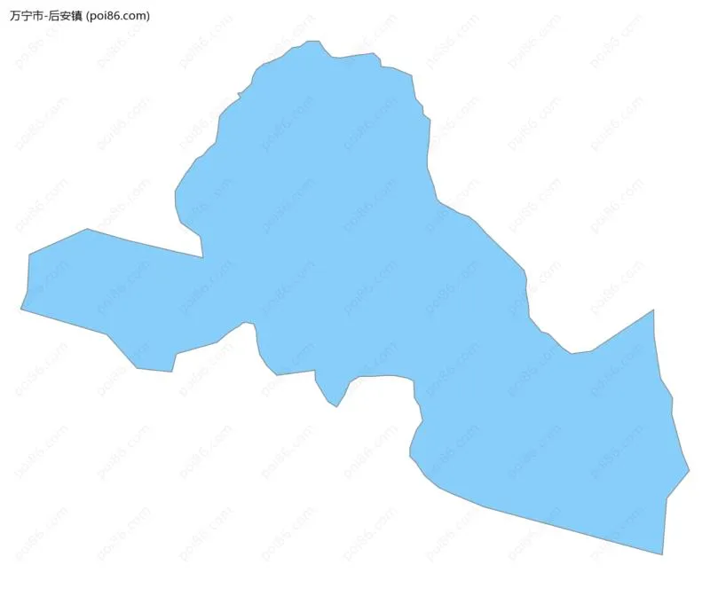 后安镇边界地图