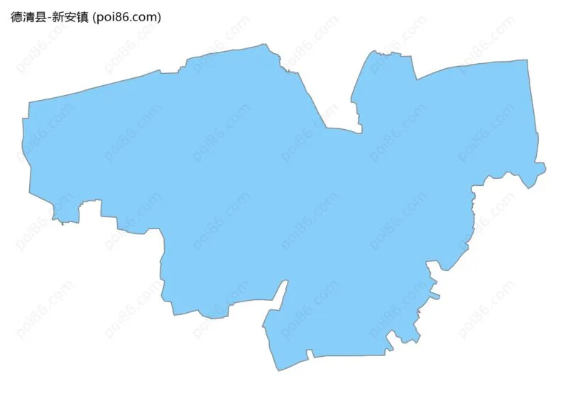 新安镇边界地图