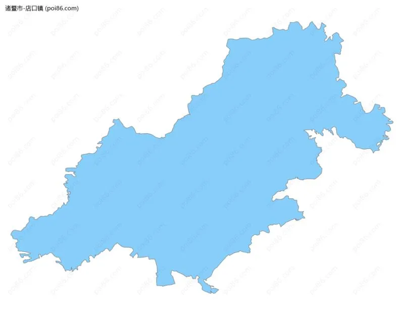 店口镇边界地图