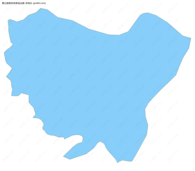 宗地乡边界地图