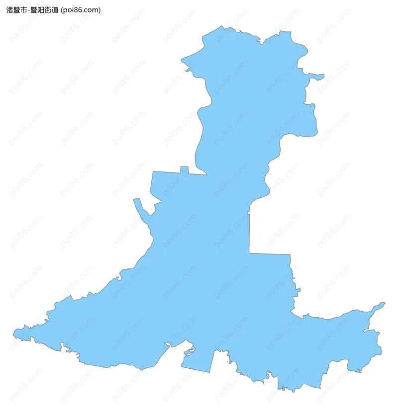 暨阳街道边界地图