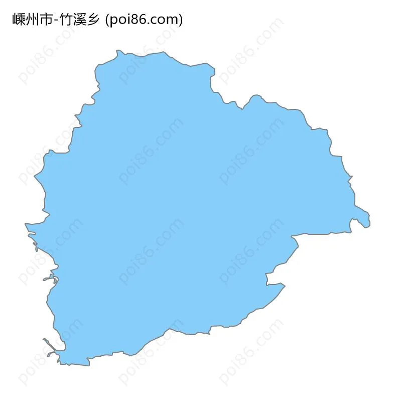 竹溪乡边界地图