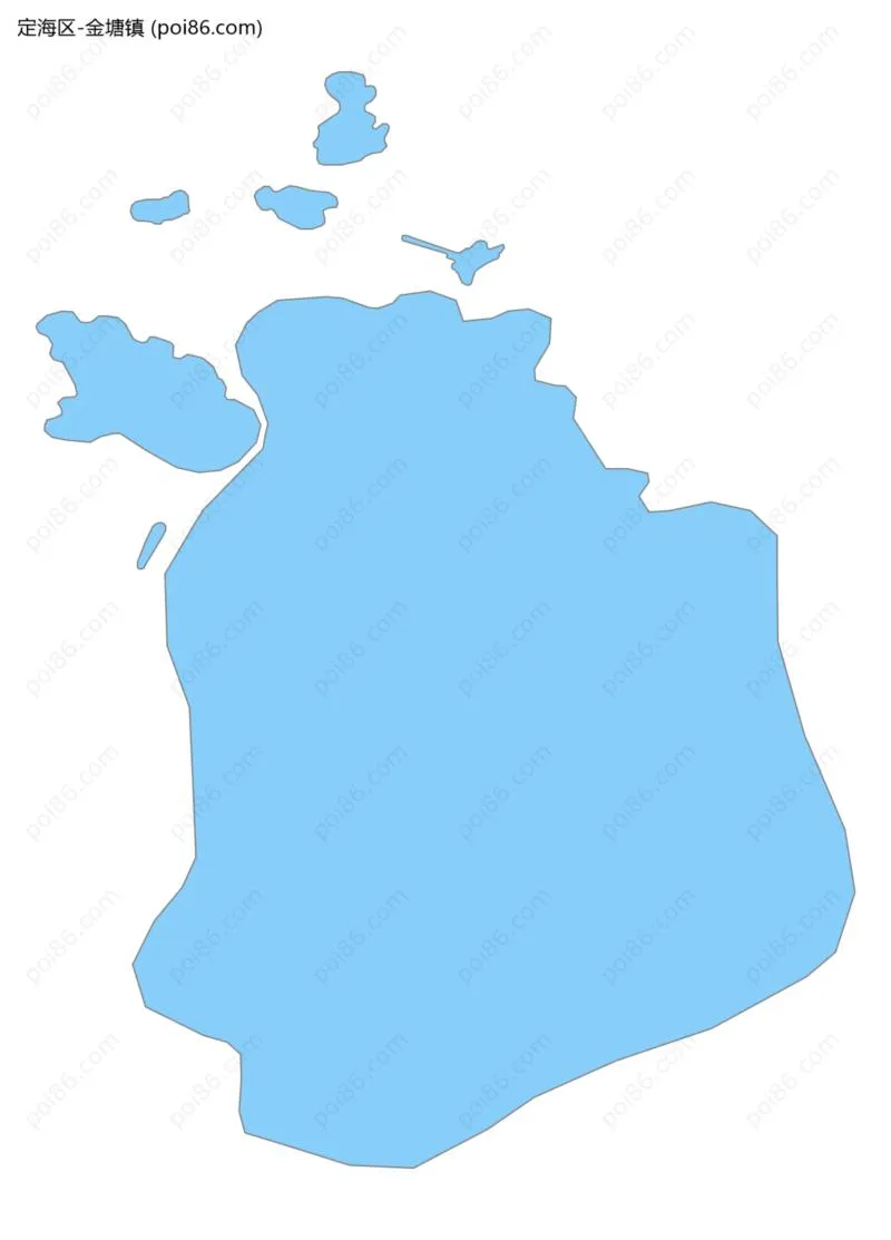 金塘镇边界地图