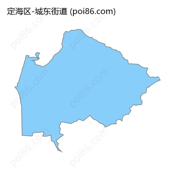 城东街道边界地图