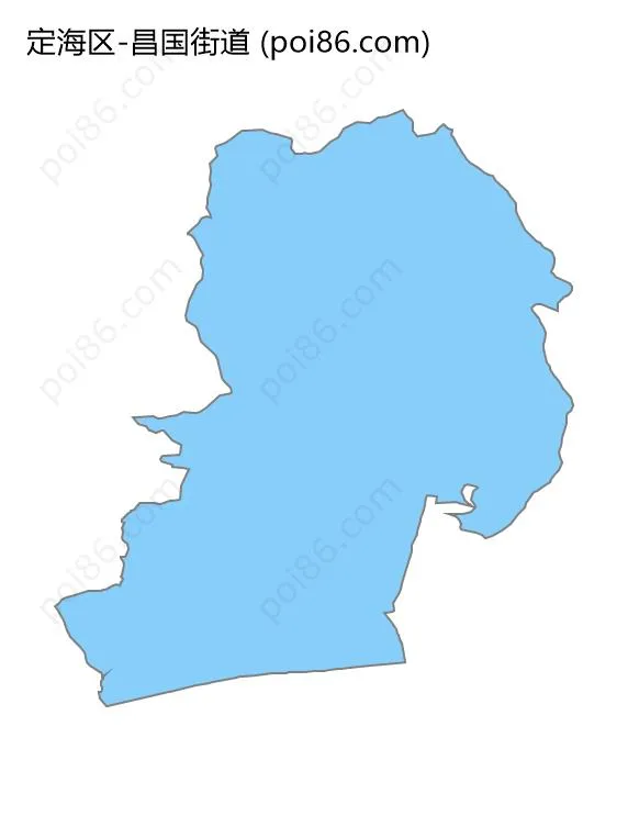 昌国街道边界地图