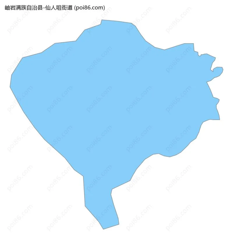 仙人咀街道边界地图