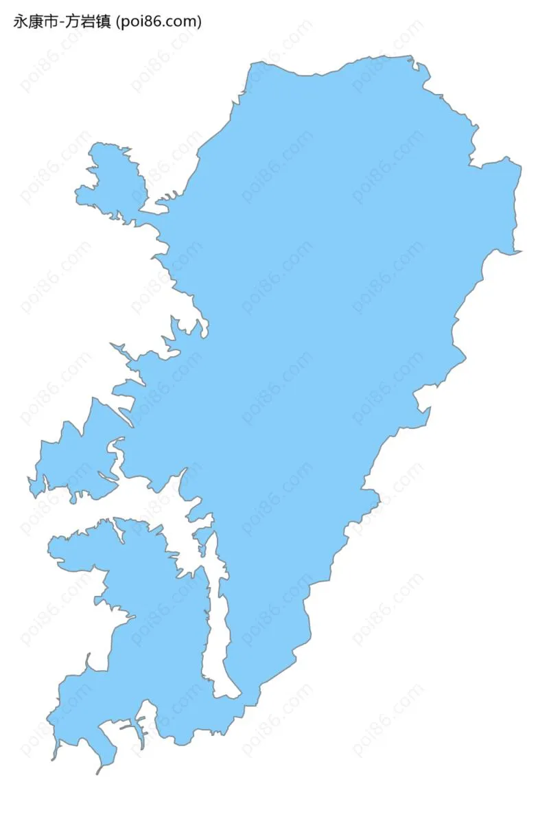 方岩镇边界地图