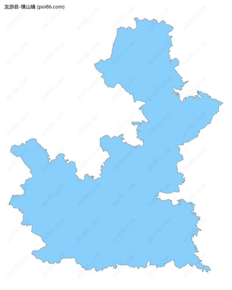 横山镇边界地图