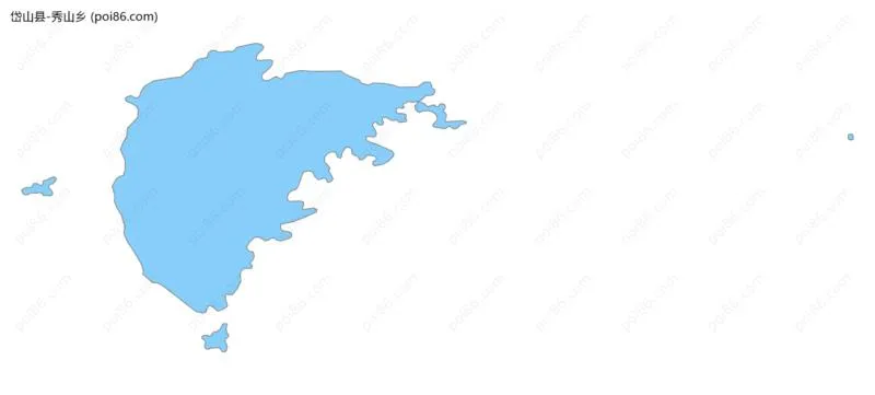 秀山乡边界地图