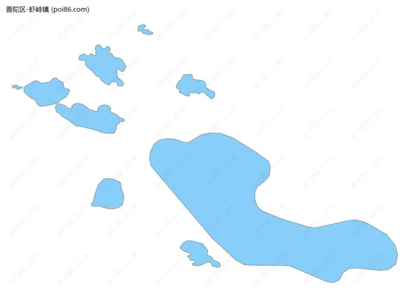 虾峙镇边界地图