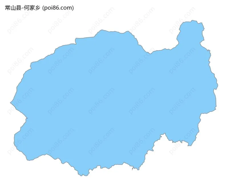 何家乡边界地图