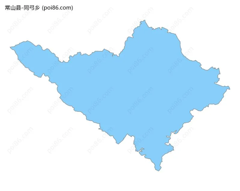 同弓乡边界地图