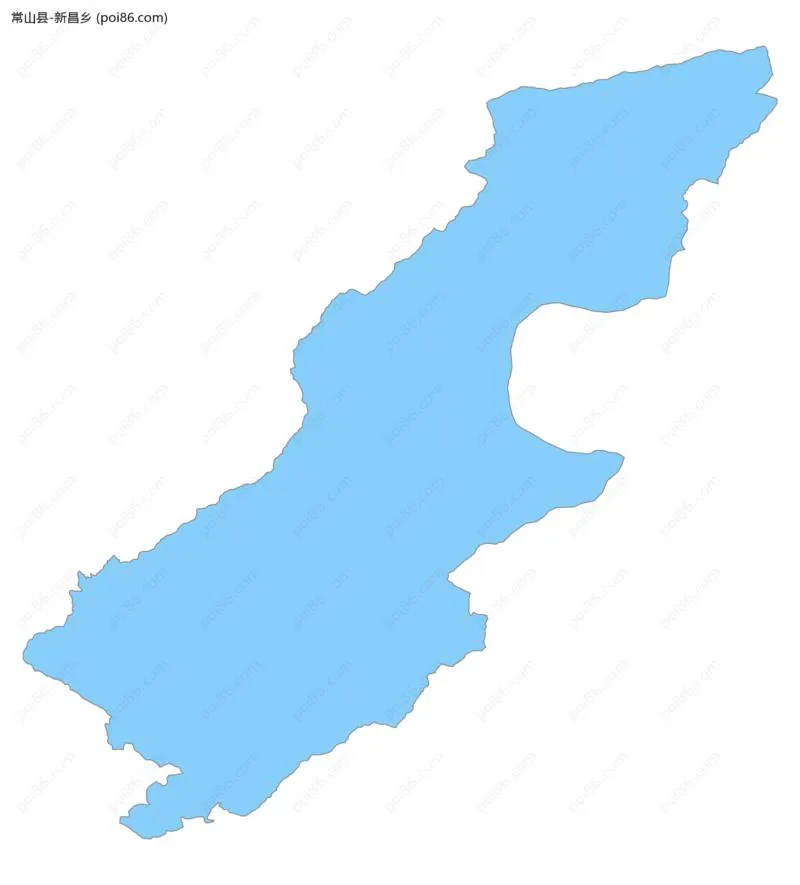 新昌乡边界地图