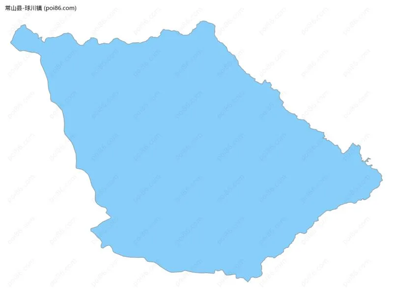 球川镇边界地图
