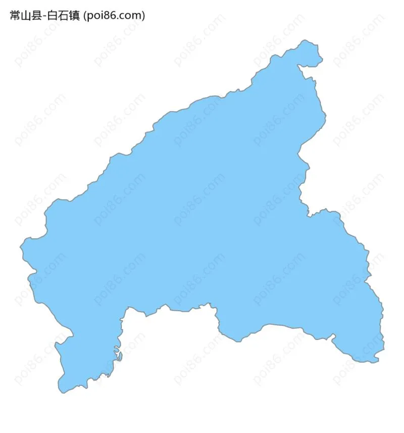 白石镇边界地图