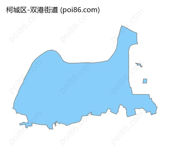 双港街道边界地图