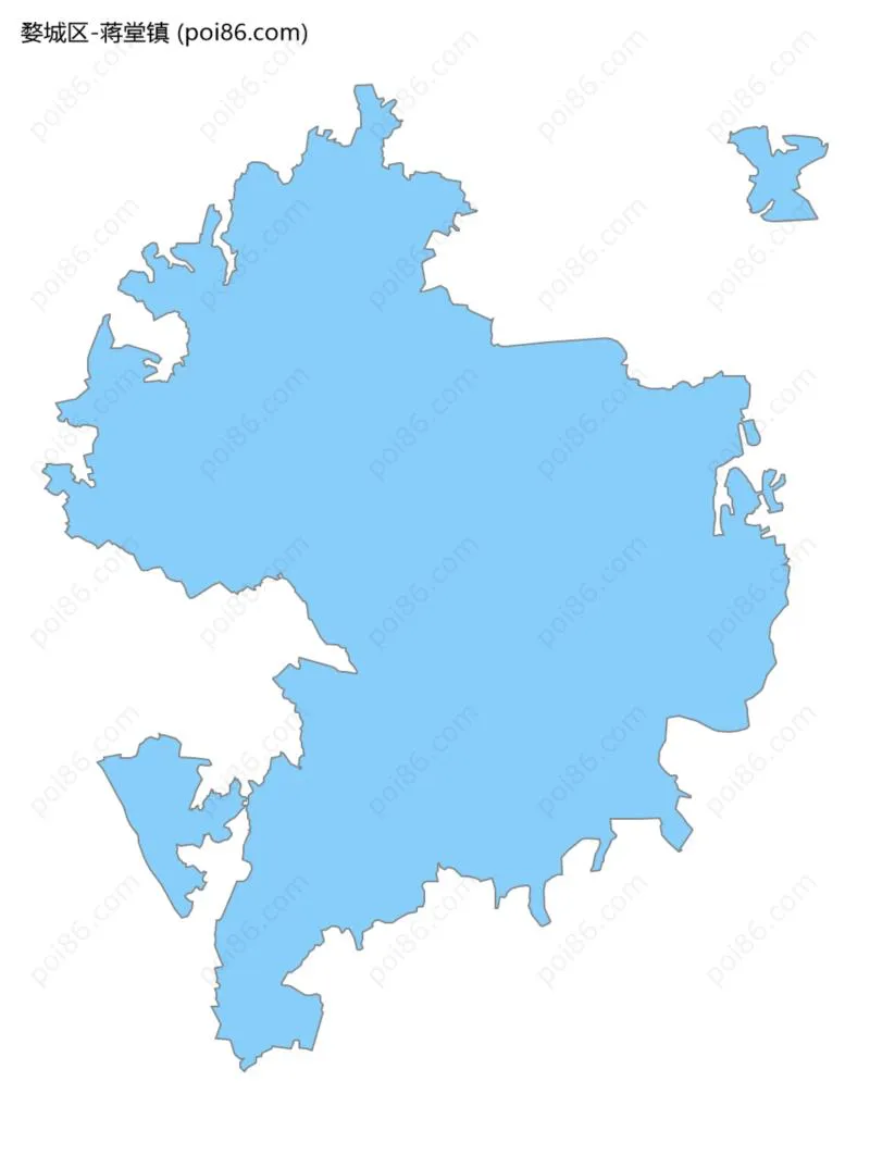 蒋堂镇边界地图