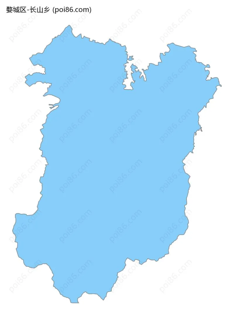 长山乡边界地图