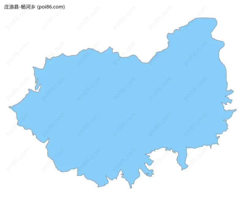 杨河乡边界地图