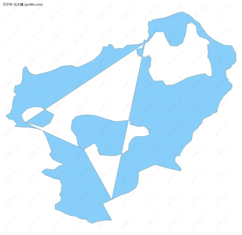 北大镇边界地图