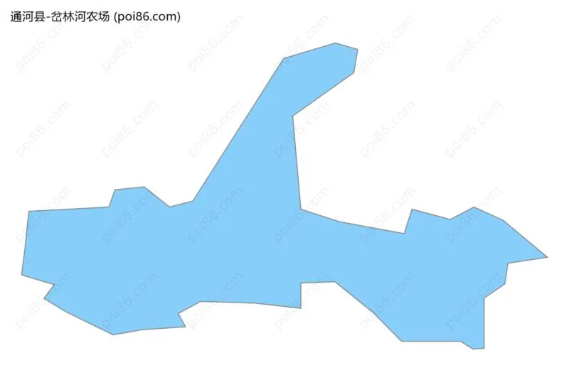 岔林河农场边界地图