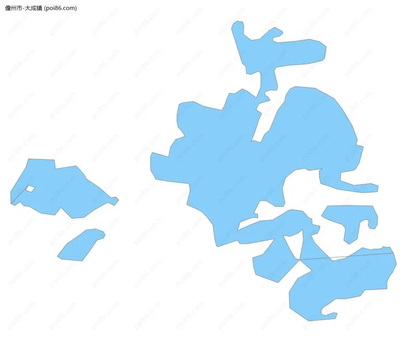 大成镇边界地图