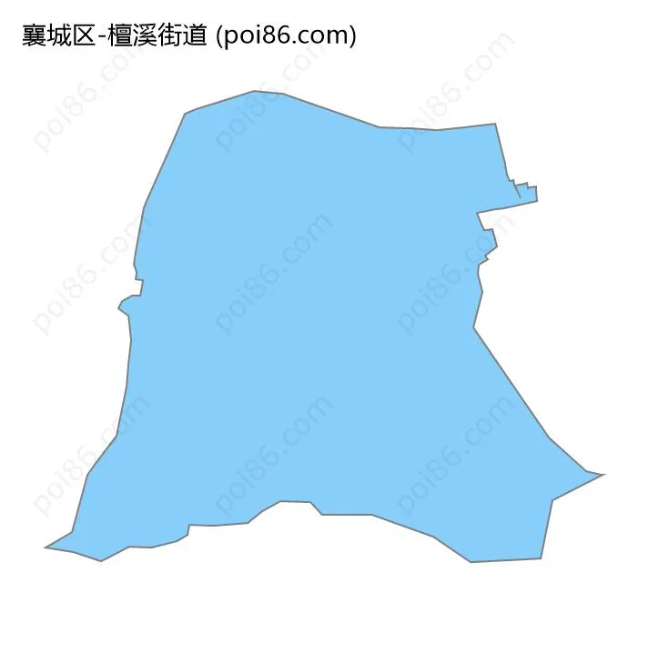 檀溪街道边界地图