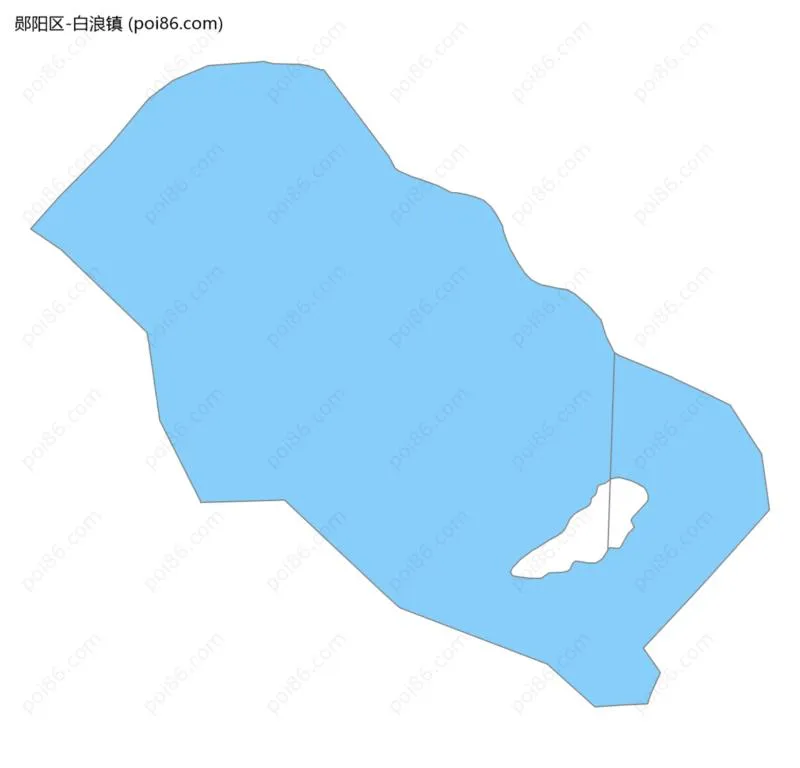 白浪镇边界地图