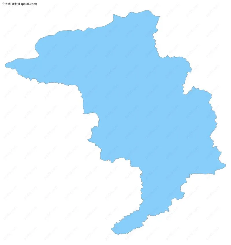 黄材镇边界地图