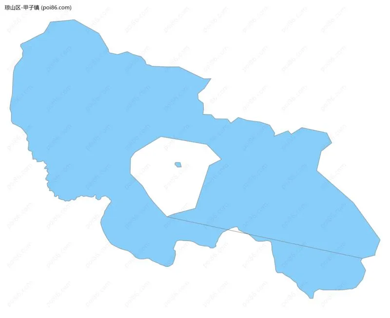 甲子镇边界地图