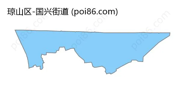 国兴街道边界地图