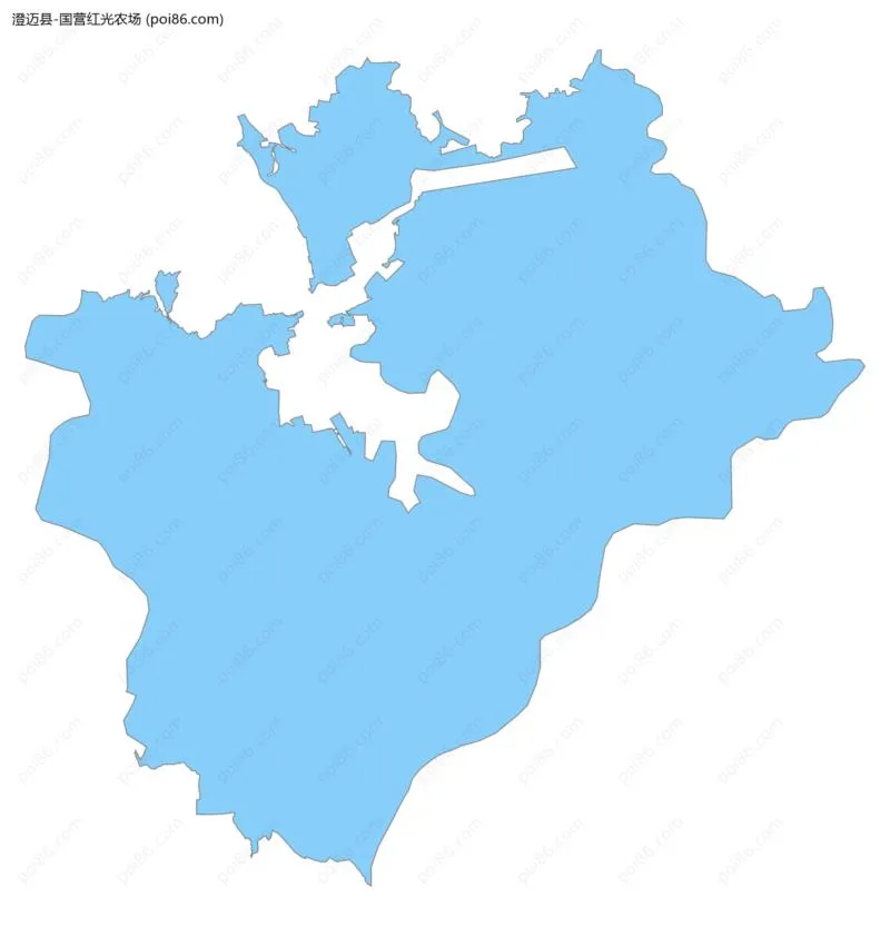 国营红光农场边界地图