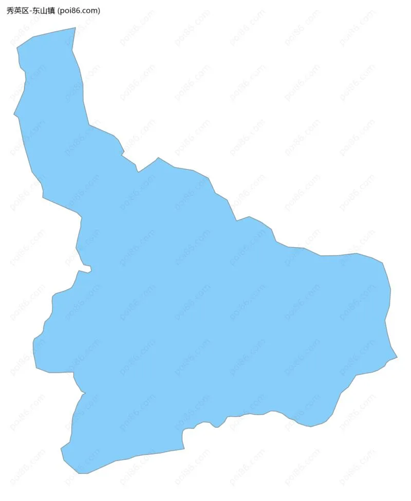 东山镇边界地图