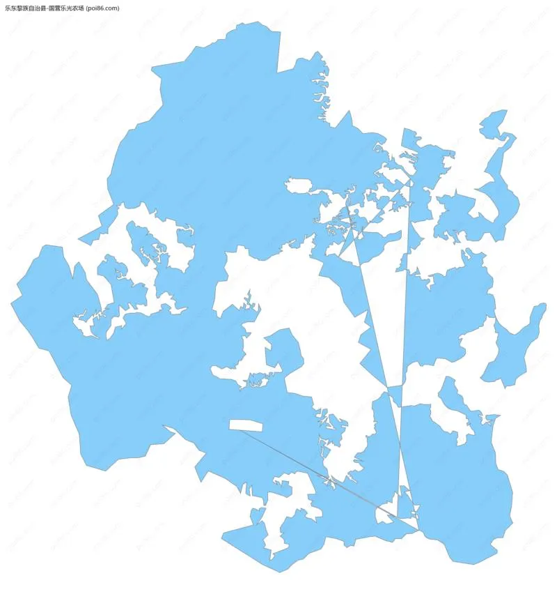 国营乐光农场边界地图