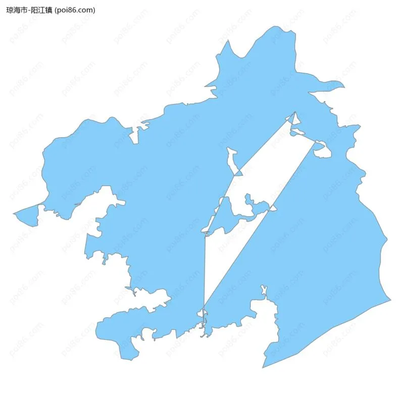 阳江镇边界地图