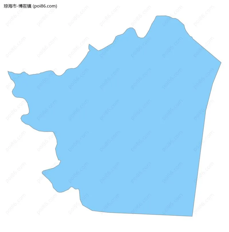 博鳌镇边界地图