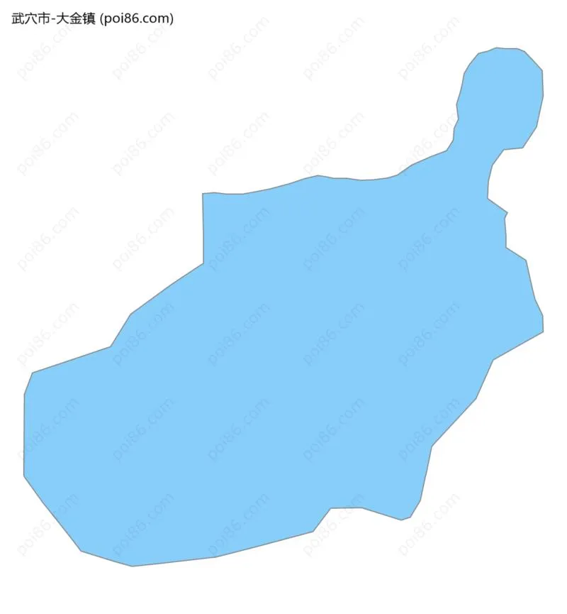 大金镇边界地图