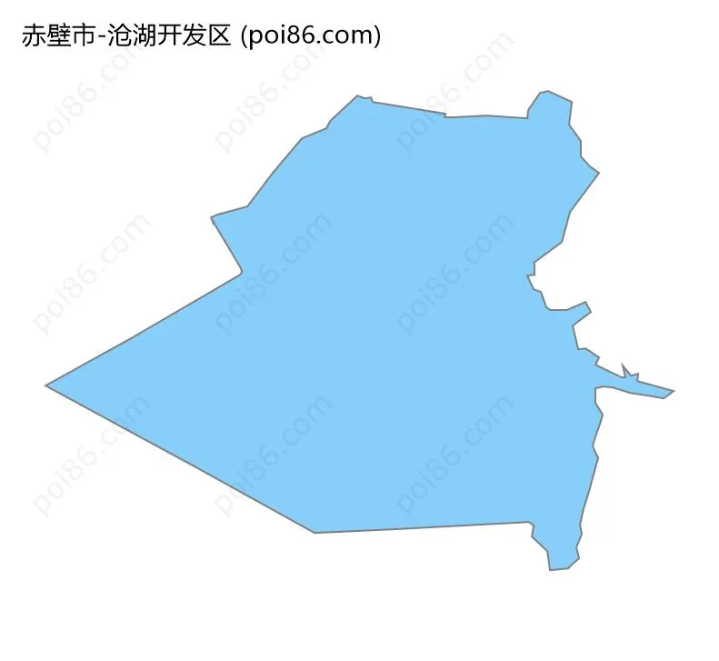 沧湖开发区边界地图