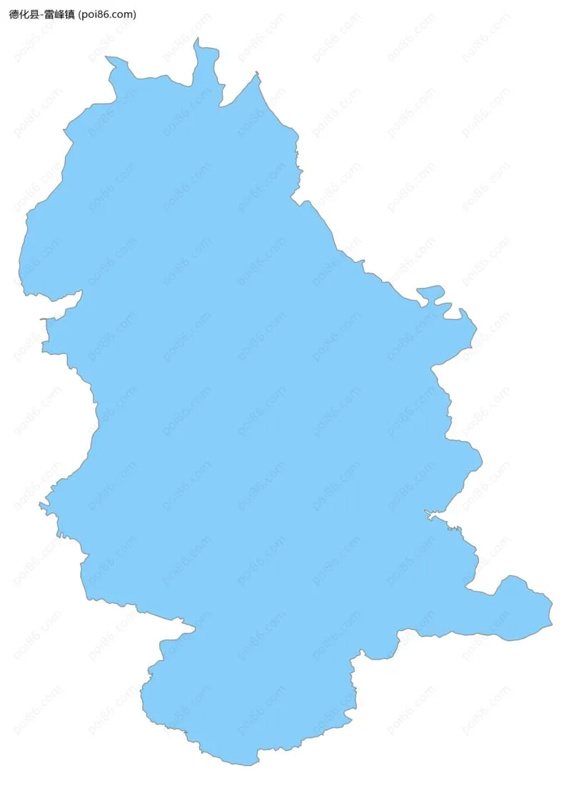 雷峰镇边界地图