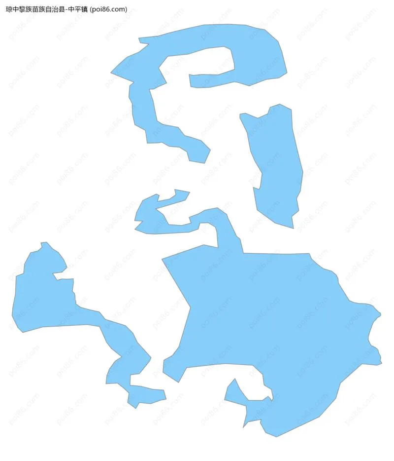 中平镇边界地图