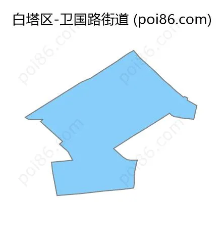 卫国路街道边界地图