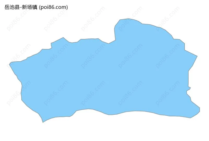 新场镇边界地图