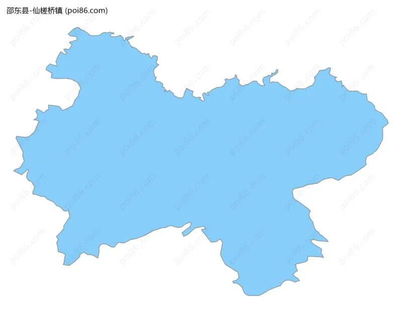 仙槎桥镇边界地图