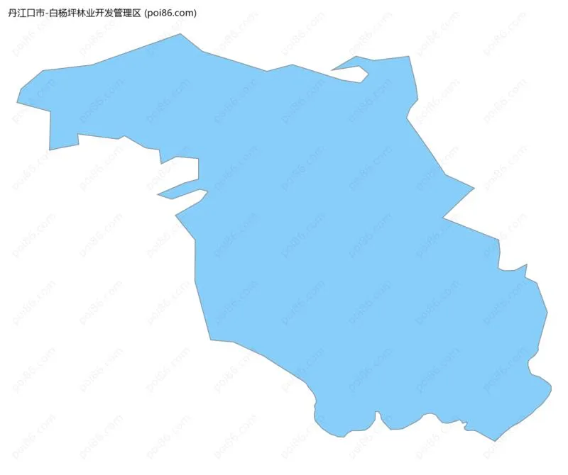 白杨坪林业开发管理区边界地图