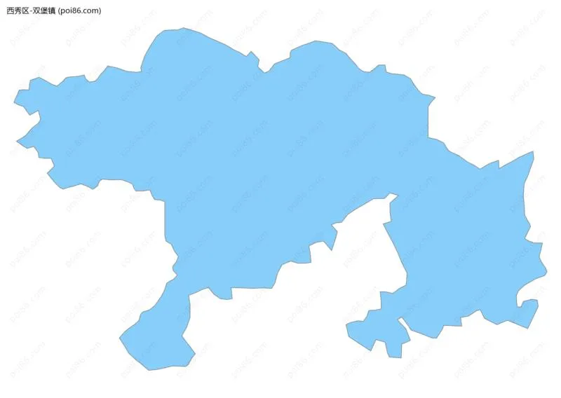 双堡镇边界地图