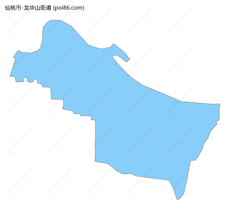 龙华山街道边界地图