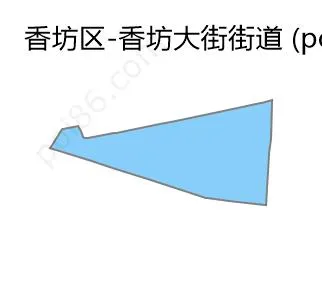 香坊大街街道边界地图
