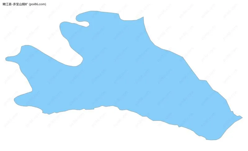 多宝山铜矿边界地图